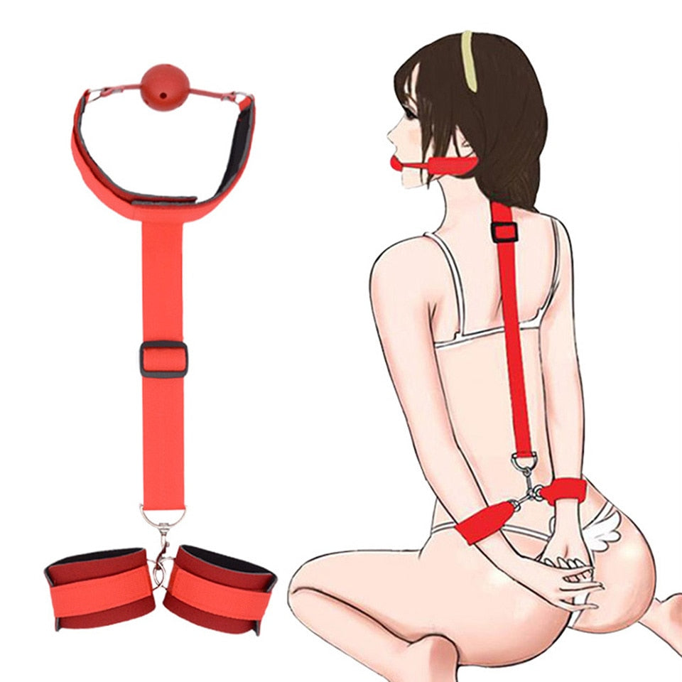 BDSM Bondage Set Bondage Objects Fetish Sex Toys Couples Sex bondage game Slave Collars Handcuffs Sex Shop Erotic toys Kits