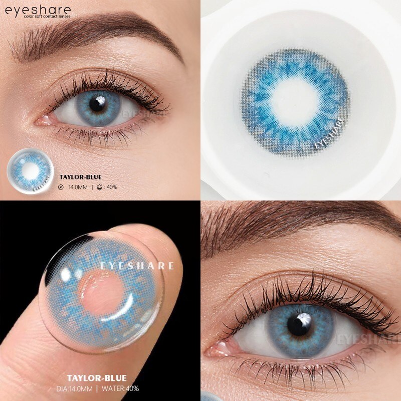 EYESHARE 1 Pair Natural Color Lenses Colored Contact Lenses for Eyes High Quality Lenses Yearly Beautiful Pupli  Eye Color Lense