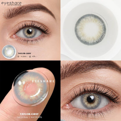 EYESHARE 1 Pair Natural Color Lenses Colored Contact Lenses for Eyes High Quality Lenses Yearly Beautiful Pupli  Eye Color Lense