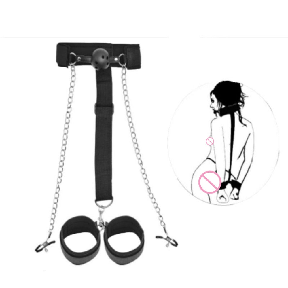 BDSM Restraint Fetish Bed Bondage Handcuffs Ankle Cuffs Adult Games Se –  Aamayas